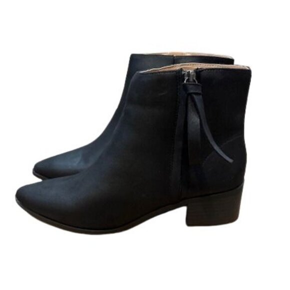 Journee Collection “Sadiya” Faux Suede Pointed Toe Booties in Black – Size 8 - Picture 2 of 9